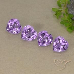 2.68 ct natürliche Mittelviolettes Violett Amethyst-Edelsteine, Herz, VVS-VS