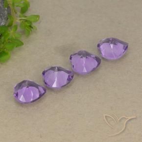 2.68 ct natürliche Mittelviolettes Violett Amethyst-Edelsteine, Herz, VVS-VS