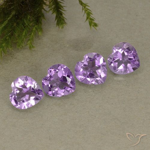 2.78ctw Natürlicher Mittelviolettes Violett Amethyst, Herz, VVS-VS