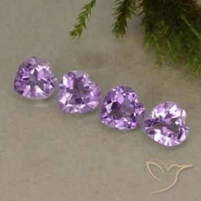 2.78 ct natürliche Mittelviolettes Violett Amethyst-Edelsteine, Herz, VVS-VS
