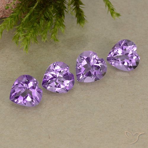 2.69ctw Natürlicher Mittelviolettes Violett Amethyst, Herz, VVS-VS
