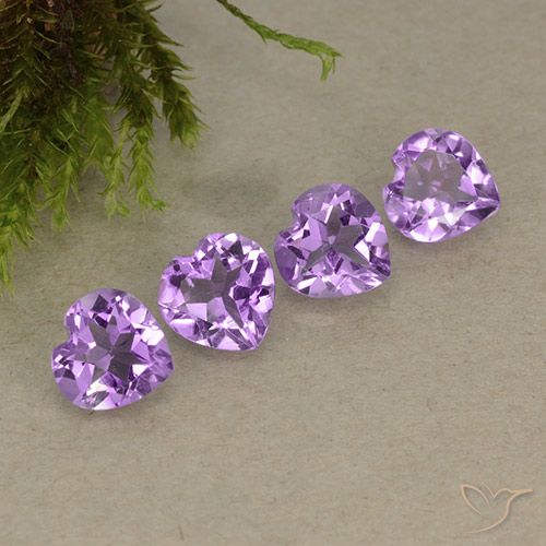 2.80ctw Natürlicher Mittelviolettes Violett Amethyst, Herz, VVS-VS