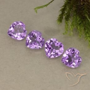 2.80 ct natürliche Mittelviolettes Violett Amethyst-Edelsteine, Herz, VVS-VS