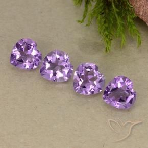 2.72 ct natürliche Tiefviolettes Violett Amethyst-Edelsteine, Herz, VVS-VS