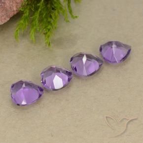 2.72 ct natürliche Tiefviolettes Violett Amethyst-Edelsteine, Herz, VVS-VS