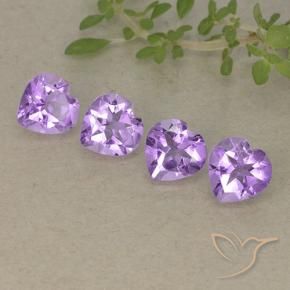 2.81 ct natürliche Mittelviolettes Violett Amethyst-Edelsteine, Herz, VVS-VS