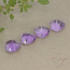 2.81 ct natürliche Mittelviolettes Violett Amethyst-Edelsteine, Herz, VVS-VS