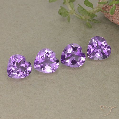 2.53ctw Natürlicher Lilaisch-violett Amethyst, Herz, VVS-VS
