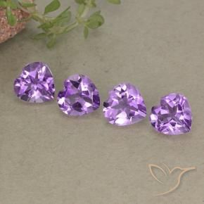2.53 ct natürliche Lilaisch-violett Amethyst-Edelsteine, Herz, VVS-VS
