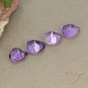 2.53 ct natürliche Lilaisch-violett Amethyst-Edelsteine, Herz, VVS-VS