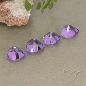 2.98 ct natürliche Tiefviolettes Violett Amethyst-Edelsteine, Herz, VVS-VS