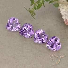 2.75 ct natürliche Mittelviolettes Violett Amethyst-Edelsteine, Herz, VVS-VS