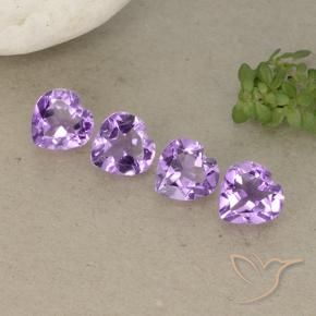2.50 ct natürliche Rosaig-violett Amethyst-Edelsteine, Herz, VVS-VS