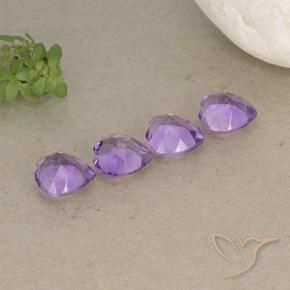 2.50 ct natürliche Rosaig-violett Amethyst-Edelsteine, Herz, VVS-VS