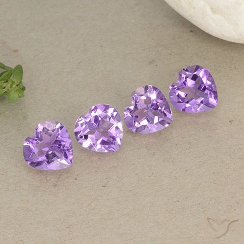 2.76ctw Natürlicher Mittelviolett Amethyst, Herz, VVS-VS
