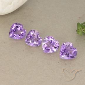 2.76 ct natürliche Mittelviolett Amethyst-Edelsteine, Herz, VVS-VS