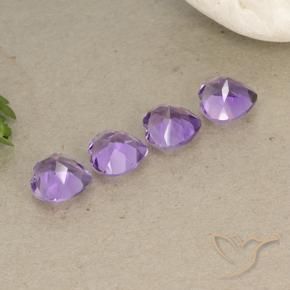 2.76 ct natürliche Mittelviolett Amethyst-Edelsteine, Herz, VVS-VS
