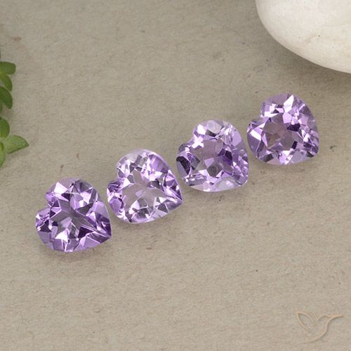 2.83ctw Natürlicher Mittelviolettes Violett Amethyst, Herz, VVS-VS