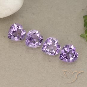 2.83 ct natürliche Mittelviolettes Violett Amethyst-Edelsteine, Herz, VVS-VS