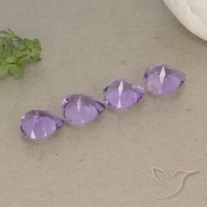 2.83 ct natürliche Mittelviolettes Violett Amethyst-Edelsteine, Herz, VVS-VS