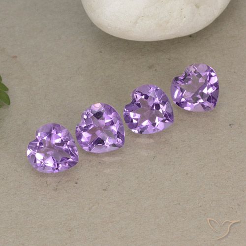 2.80ctw Natürlicher Mittelviolettes Violett Amethyst, Herz, VVS-VS