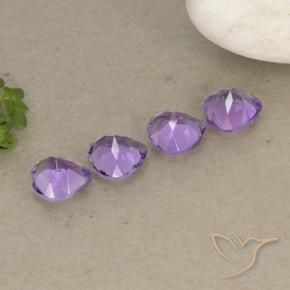 2.80 ct natürliche Mittelviolettes Violett Amethyst-Edelsteine, Herz, VVS-VS