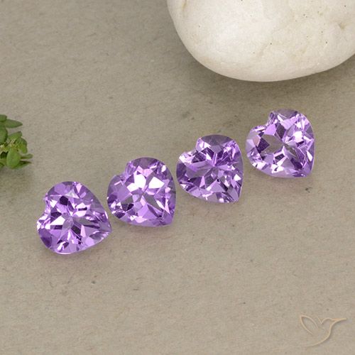 2.80ctw Natürlicher Lilaisch-violett Amethyst, Herz, VVS-VS