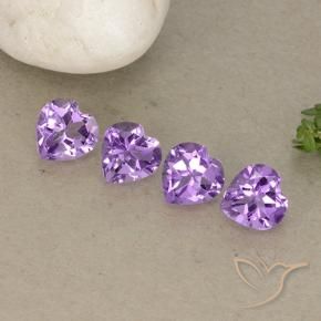 2.80 ct natürliche Lilaisch-violett Amethyst-Edelsteine, Herz, VVS-VS
