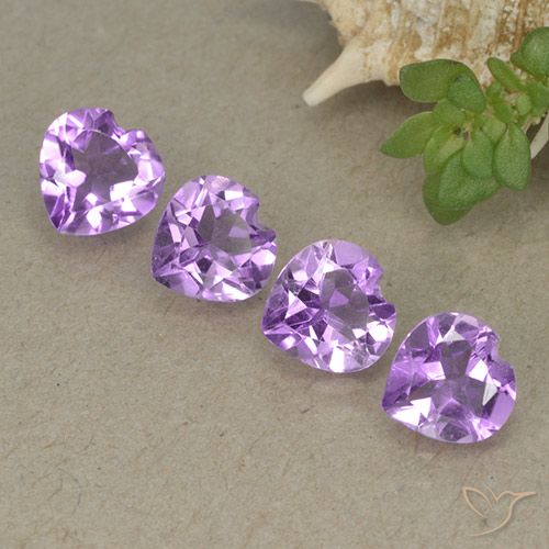 2.70ctw Natürlicher Lebhaftes Violett Amethyst, Herz, VVS-VS
