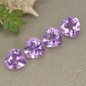2.70 ct natürliche Lebhaftes Violett Amethyst-Edelsteine, Herz, VVS-VS