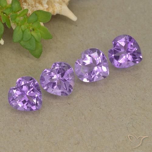 3.12 ct natürliche Intensives Violett Amethyst-Edelsteine, Herz, VVS-VS