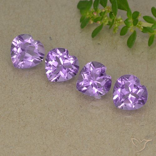 2.90ctw Natürlicher Mittelviolett Amethyst, Herz, VVS-VS