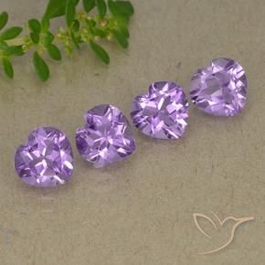 2.90 ct natürliche Mittelviolett Amethyst-Edelsteine, Herz, VVS-VS