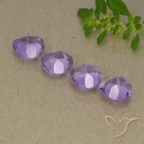2.90 ct natürliche Mittelviolett Amethyst-Edelsteine, Herz, VVS-VS