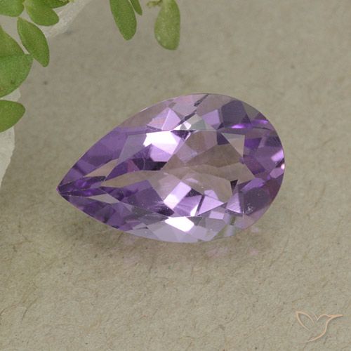 2.05ct Natürlicher tiefviolett Amethyst, Birnenform, VVS-VS
