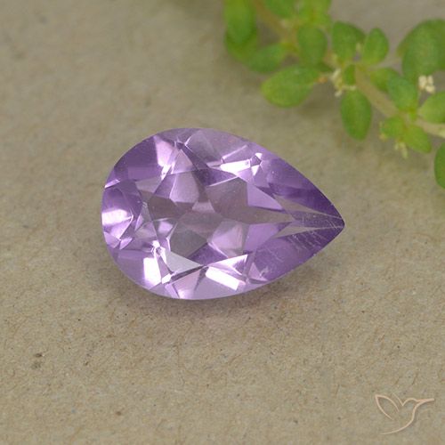 1.72ct Natürlicher Mittelviolett Amethyst, Birnenform, VVS-VS