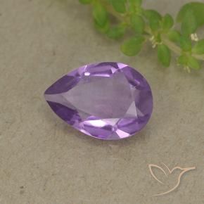 9,17 ctw natürlicher Mittelviolett Amethyst, Birnenform, VVS-VS