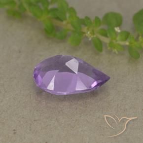 9,17 ctw natürlicher Tiefes Irisviolett Amethyst, Birnenform, VVS-VS