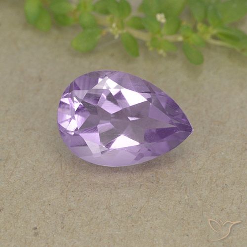 1.75ct Natürlicher Tiefes Irisviolett Amethyst, Birnenform, VVS-VS