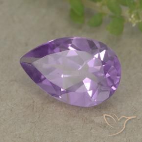 9,17 ctw natürlicher Rosaig-violett Amethyst, Birnenform, VVS-VS
