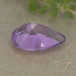 9,17 ctw natürlicher Rosaig-violett Amethyst, Birnenform, VVS-VS