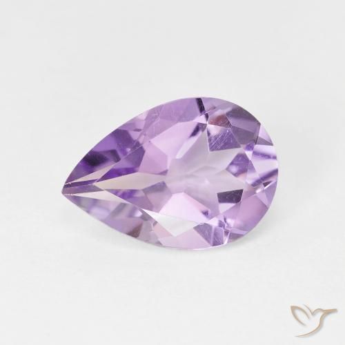 1.63ct Natürlicher Tiefes Irisviolett Amethyst, Birnenform, VVS-VS