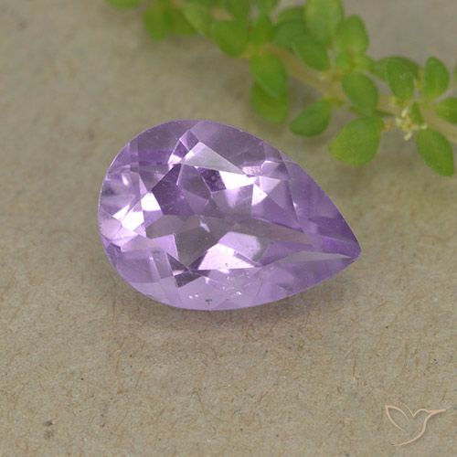 1.83ct Natürlicher Mittelviolett Amethyst, Birnenform, VVS-VS