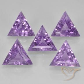 2.96 ct natürliche Lilaisch-violett Amethyst-Edelsteine, Trillion, VS