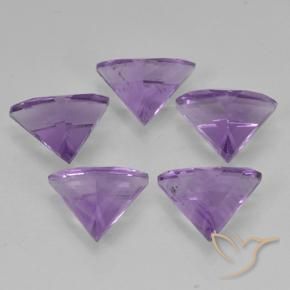 2.96 ct natürliche Lilaisch-violett Amethyst-Edelsteine, Trillion, VS