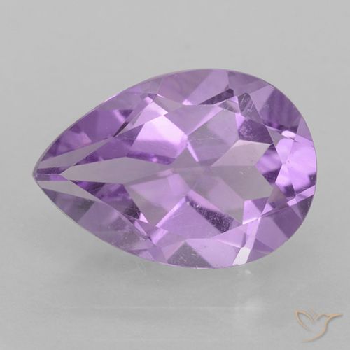 1.77ct Natürlicher Mittelrosa Violett Amethyst, Birnenform, VVS-VS