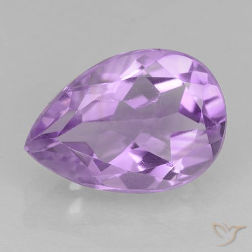 1.90ct Natürlicher Rosaig-violett Amethyst, Birnenform, VVS-VS