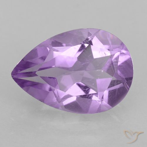 1.70ct Natürlicher Mittelrosa Violett Amethyst, Birnenform, VVS-VS