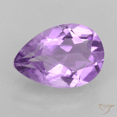 1.67ct Natürlicher Mittelrosa Violett Amethyst, Birnenform, VVS-VS