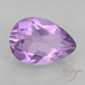 9,17 ctw natürlicher Mittelrosa Violett Amethyst, Birnenform, VVS-VS